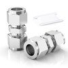 ERGAOBOY 2pcs 8mm OD x 8mm OD 304 Stainless Steel