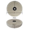 Extra Thick (60 Ply) 6 Inch White & Yellow Buffing