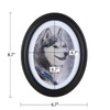GRRONZEE 2 Pack Oval Picture Frame 5x7 Brown Oval Photo