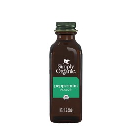 Simply Organic Peppermint Flavor, Certified Organic, 2 Fl Oz