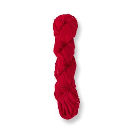 Revolution Fibers - 100% Recycled Saree (Sari) Silk Ribbon Yarn - Bulky Weight - 50 Yards per 100 Grams | Knitting & Crocheting | Jewelry Making, Gift Wrapping and Weaving (Maroon & Reds Mix)
