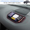JDMCAR Upgraded Dashboard Mat Compatible with 2021 2020-2014 Toyota Tundra