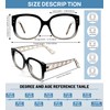 AEZUNI Oversized Square Reading Glasses Women Trendy Stylish Readers 1.0
