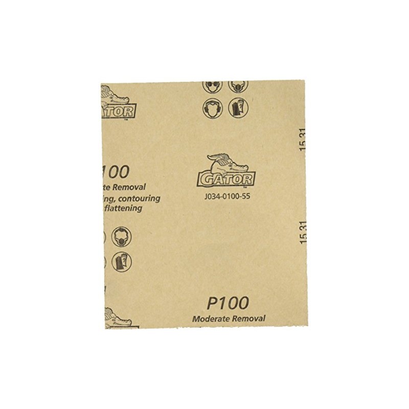 ALI INDUSTRIES 5032 100 Grit Sandpaper, 4.5 Inch x 5.5