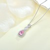 Aprila Women Infinity Necklace 925 Sterling Silver Twist Teardrop Pendant