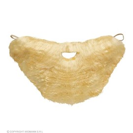 Character Beard with Tash - Blonde Character Novelty Fake False Moustaches Beards Sideburns etc for Fancy Dress Accessory