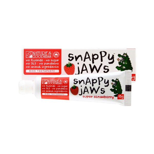 Natures Goodness Nature's Goodness Snappy Jaws Toothpaste Super Strawberry 75g