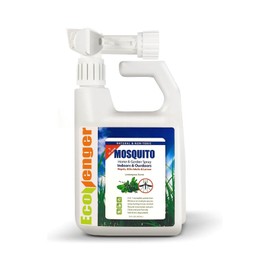 EcoVenger by EcoRaider Mosquito Control Triple-Action Hose-end Spray 32 oz, Kills Aphids, Gnats, Ticks, Kills All Stages + Larvae Control + Lasting Repellency, Citrus Scent, Non-Toxic Child-&-Pet-Safe