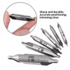 6pcs Sharp and Durable HSS 60 Degree Center Drill Bits