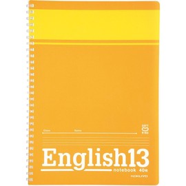Kokuyo English Study Book (Soft Ring) No. 6 (Semi B5), 13 Tiers, S801, Set of 5