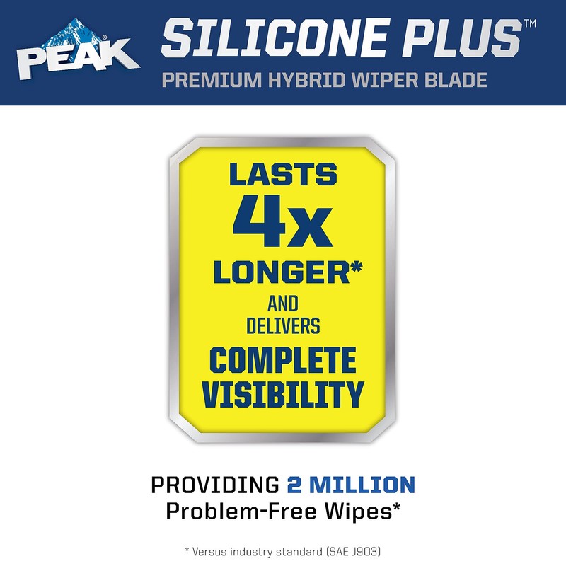 PEAK Silicone Plus 22" All-Weather Hybrid Windshield Wiper Blade, Premium