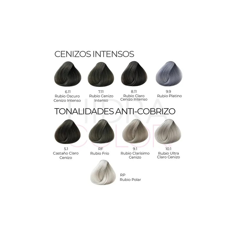 Tinte Para Cabello Hidracolor Naturales 90 Ml + Peróxido Tono