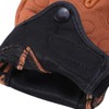 Harssidanzar Mens Motorcycle Gloves Half Finger Goatskin Leather Gloves GM037CA,