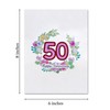 MeeSunnie Happy 50th Anniversary Card, 50 Years of Marriage Card,
