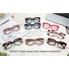 FEISEDY Glasses Frame Womens, Square Thick Eyeglasses Frame, Classic Eyewear