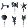 Hook Hanger, Cast Iron Whale Tail Shaped Decorative Wall Hook,