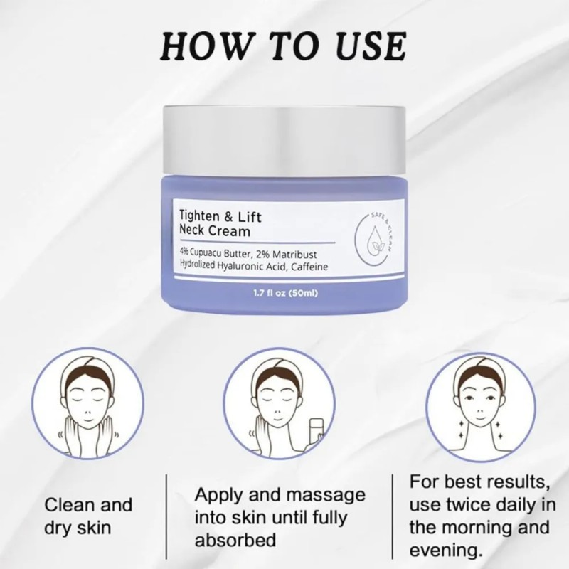 Mz 3×tighten & Lift Firming Neck Cream, Neck Firming Cream
