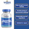 Woods Supplements - Vegan Glucosamine Sulphate 2KCl 750mg x180 Tablets.