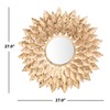 Safavieh Home Collection Lana 27-inch Gold Sunburst Round Mirror