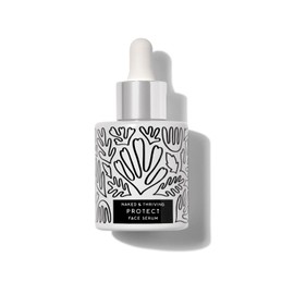 Naked & Thriving Protect Antioxidant Face Serum | Peptides, Green Tea, Hyaluronic Acid | Vegan & Naturally-Derived | Support Hydration & Fortify Against Visible Signs of Aging (1.0 fl oz/30 mL)
