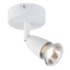 Saxby Amalfi 50W Single Gloss White Decorative Commercial Domestic Adjustable