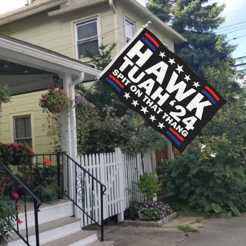 Hawk Tuah Spit On That Thang Flag 3x5 FT, Outdoor