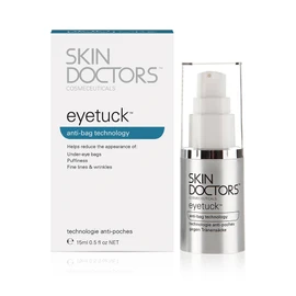 Skin Doctors Eyetuck, reduces the appearance of dark circles, puffiness, under-eye wrinkles, under eye bags by aiding lymphatic drainage and removing the appearance of excess fluid. -15ml