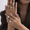 Adramata 12 Pieces Rings for Women Stainless Steel Ring Women