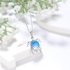 Aurora Tears Turtle Necklace Sea Turtle Pendant 925 Sterling Silver