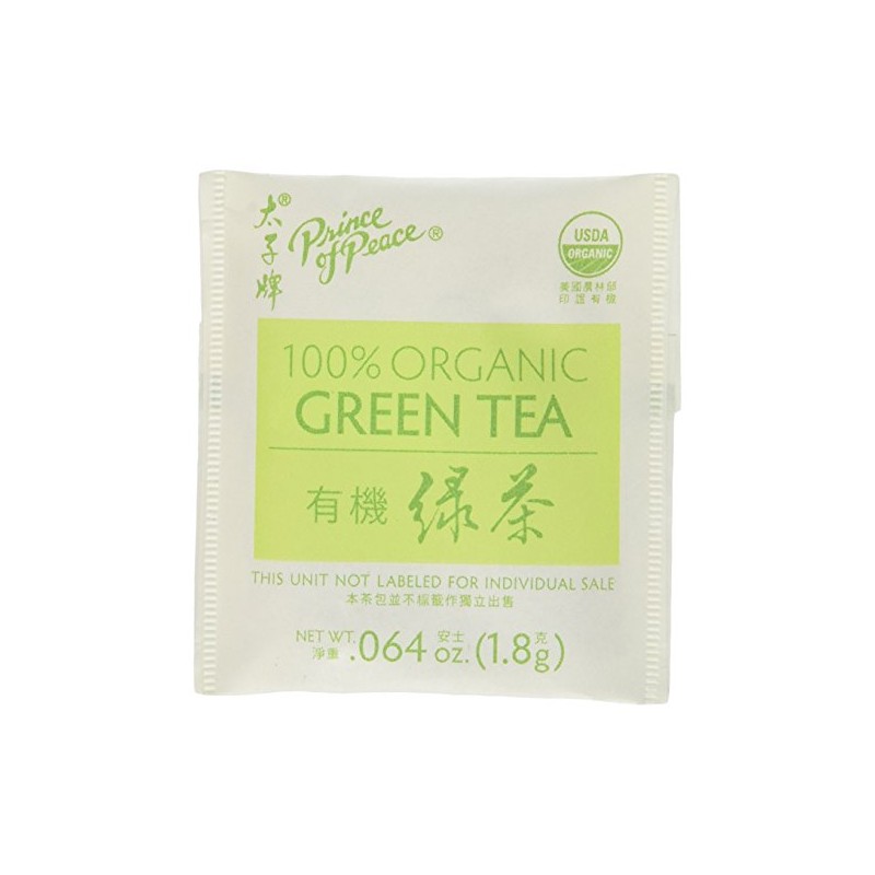 Prince of Peace Organic Green Tea 100 Tea Bags -