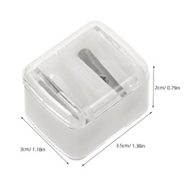 BIUDECO 8Pcs Dual Hole Pencil Sharpener Handheld Makeup Tool for Eyeliner Lip Liner Portable Manual Sharpener for Makeup Artists Easy Safe Use