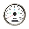 ELING Universal 85mm GPS Speedometer 125MPH Speedo Odometer Adjustable for