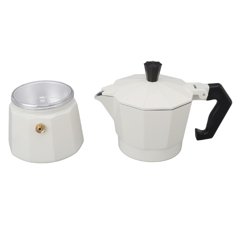 Stovetop Moka Pot Italian Hand Brewed Coffee Maker Aluminum Alloy