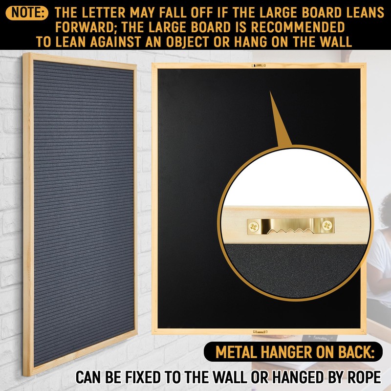 BBTO Large Felt Letter Board Sign 24 x 30 Inch,