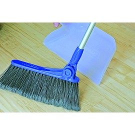 Camco Broom and Dustpan for RVs, Adjustable from 24 to 52 Inches (43623-A)