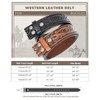 Beltroad 2 Pack Western Leather Belt Strap for Men Women