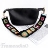 Framendino, Crochet Flower Purse Straps Replacement Crossbody for Handbags Black
