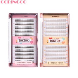 CORINGCO Tok Tok Hara Handmade Eyelashes 200pcs, Size#$%Color:10mm-Brown