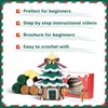 Fadcaer Christmas Crochet Kit for Beginners, Christmas Tree Crochet Knitting