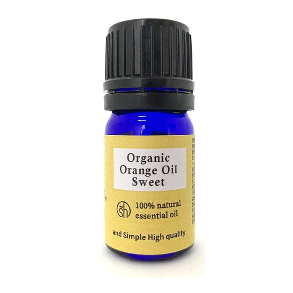 Aroma Essential Oil (Essential Oil) 100% Pure Organic Certified Sweet Orange Oil 5ml