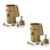 Perma-cast Pool Ladder and Handrail Bronze 4" Anchor Socket 2 Pack PS-4019-BC /#B4G341TG 32W4-15RTH806072