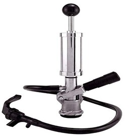 Draft Warehouse D-System Beer Party Pump, 4-Inch, Chrome