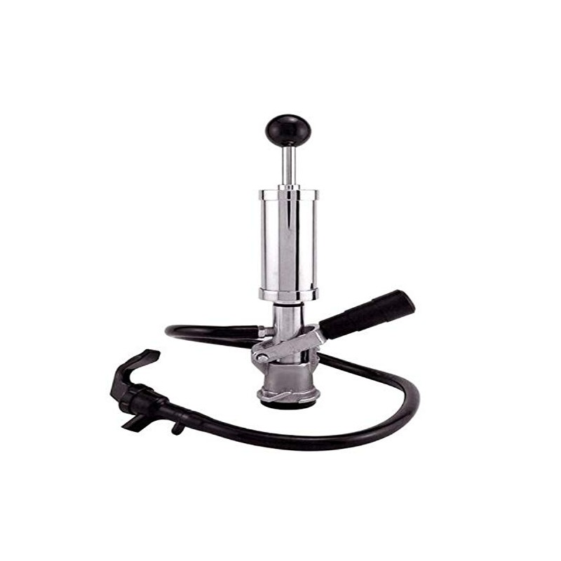 Draft Warehouse D-System Beer Party Pump, 4-Inch, Chrome