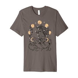 Moon Phase Horse Moon Phases Mystical Girls Boys Premium T-Shirt