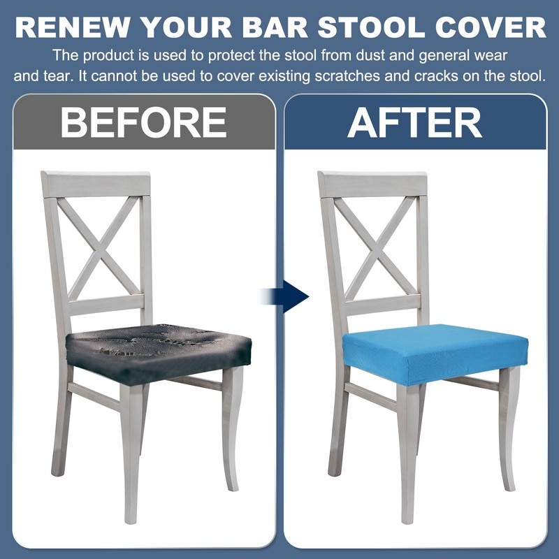 sourcing map Bar Stool Cover Rectangle, Stretch Washable Saddle Counter