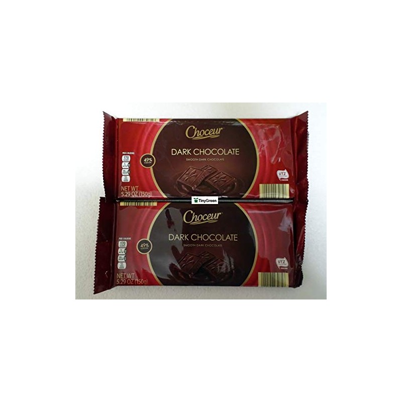 Choceur Dark Chocolate Smooth Dark Chocolate 49% Cocoa 5.29oz 150g