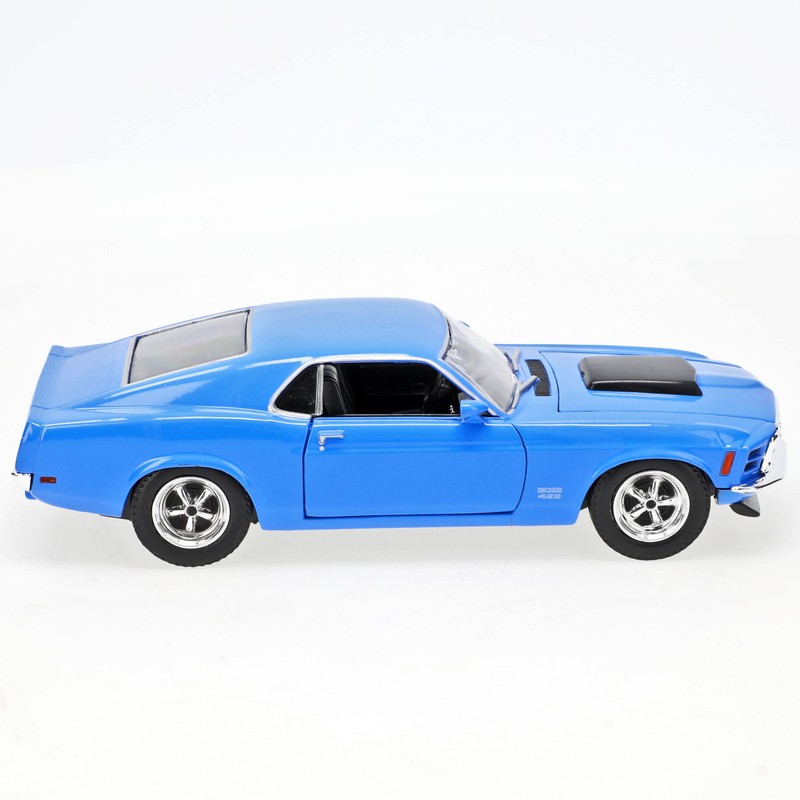 MOTORMAX Ford Mustang Boss 429 Blau 1970 Coupe 1/24 Modellauto