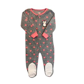 Royal Boys Babys and Toddlers Cozy Fleece Non-Slip Footed, Zip-Front, Blanket Sleepers for Sleep and Play - Pack of 2 (9M) Pink