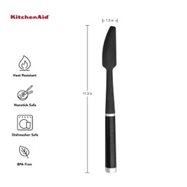 KitchenAid Classic Jar Spatula, One size, Black