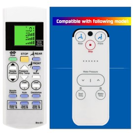 XIVUE Replacement Remote Control for Brondell Bidet Toilet Seat Swash S300 (Also Work with S1400 S1200 S1000 S900 CL825), White, B620240102B02(Bro-01_zhijia)